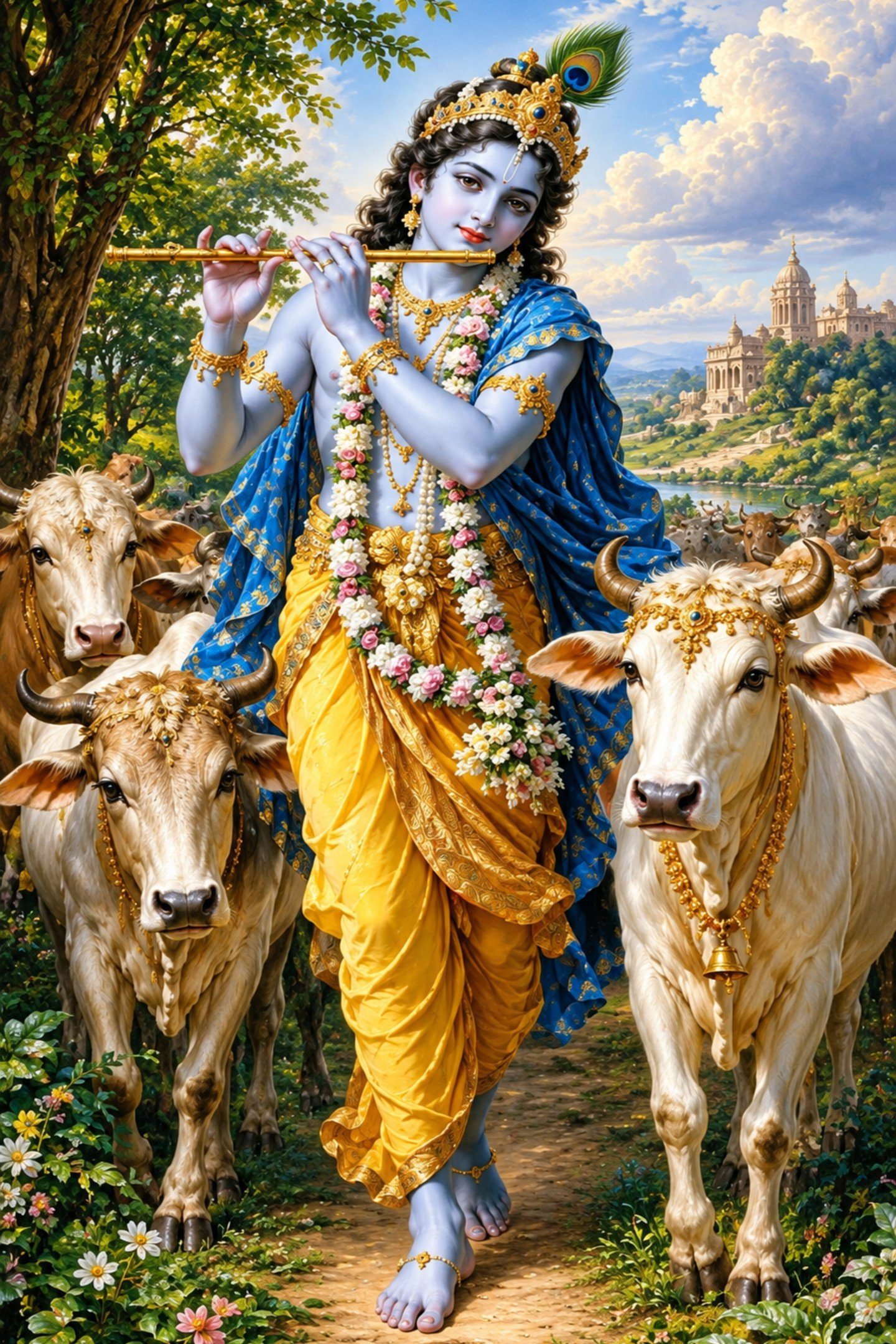 Lord Krishna & Holy Cows
