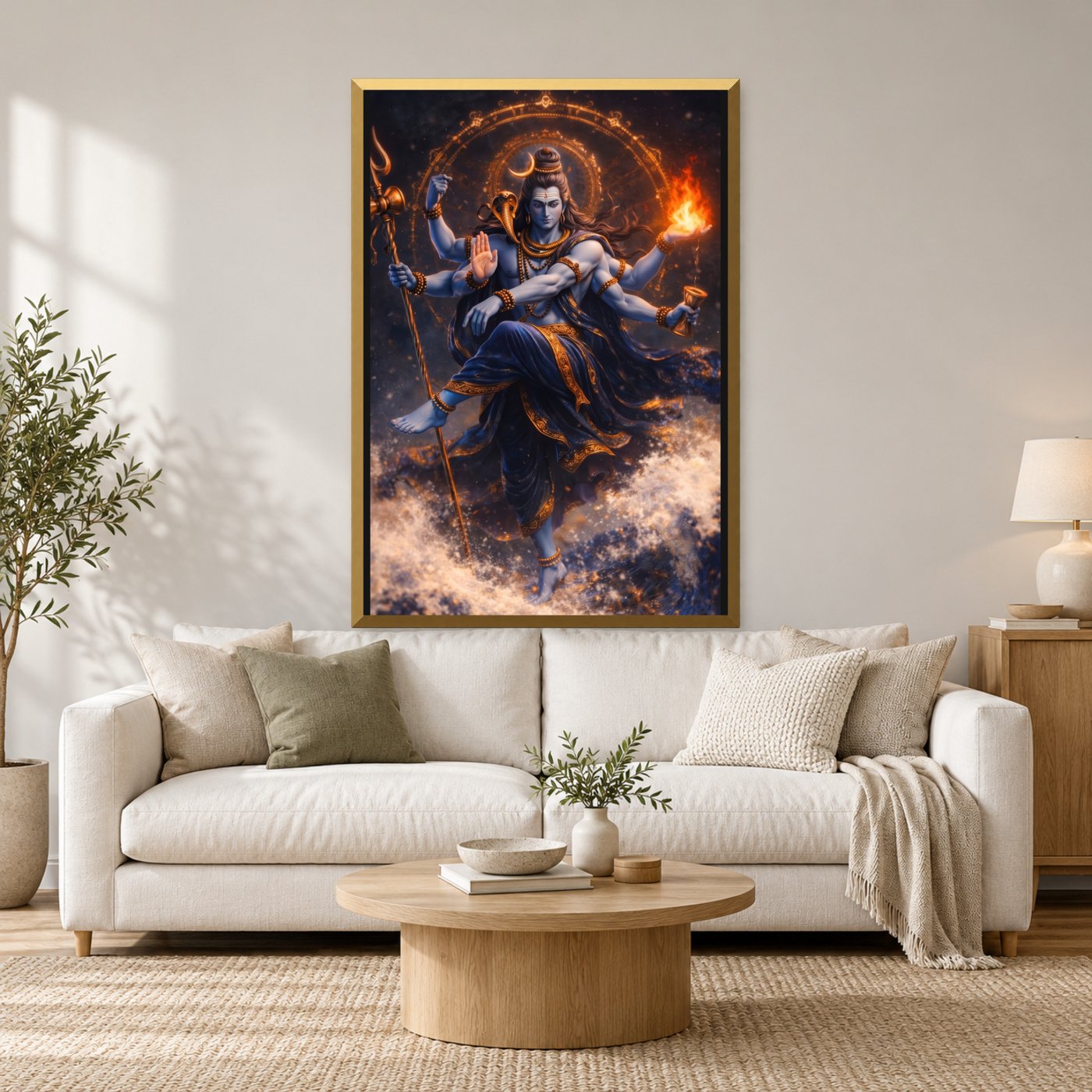 Personalised family and emotional art in living space